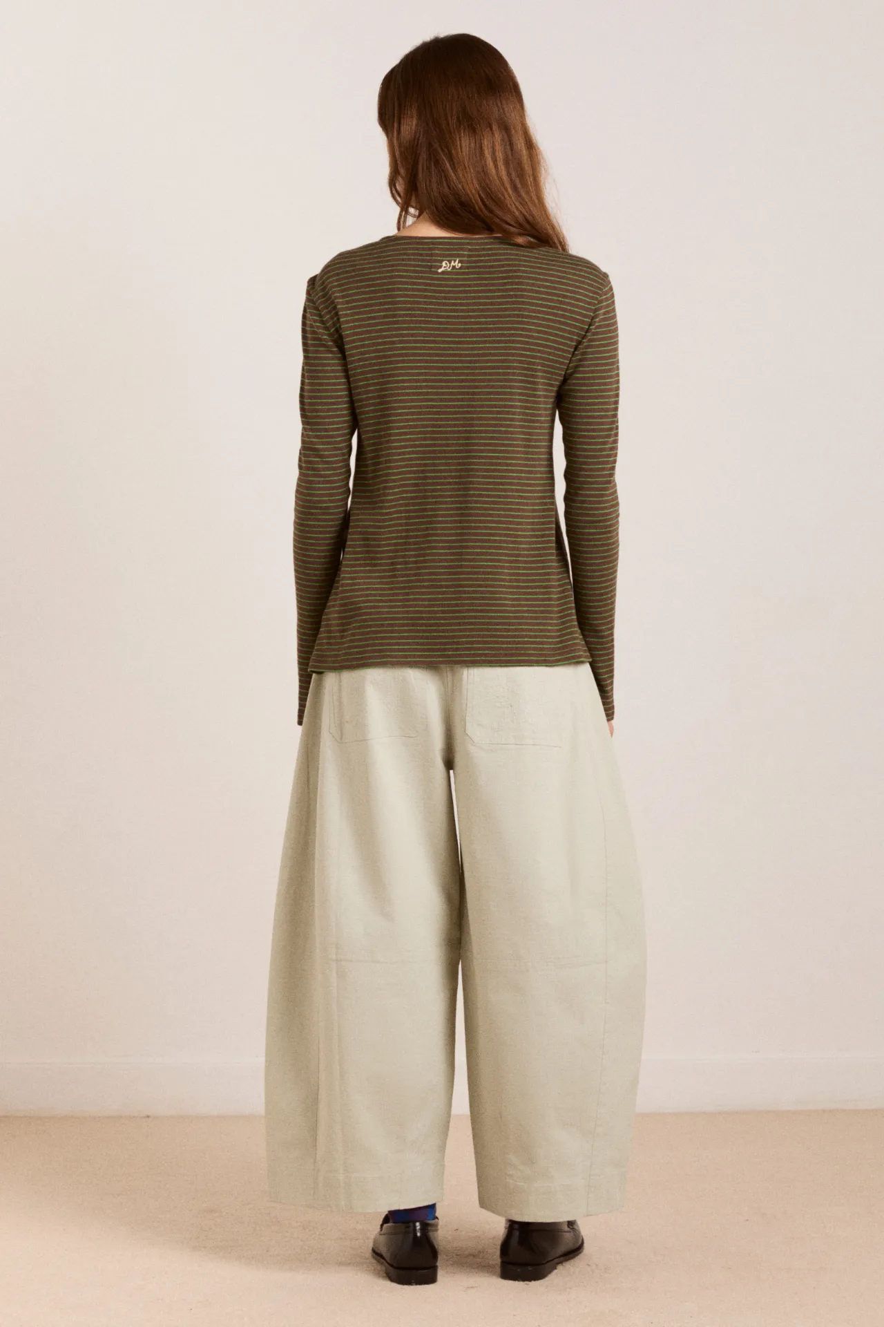 mara trouser - mineral grey sold by Damson Madder product image thumbnail 4