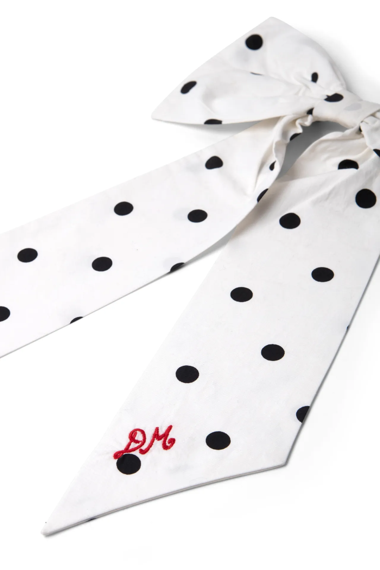 oversized bow clip - black & white spot sold by Damson Madder product image thumbnail 2