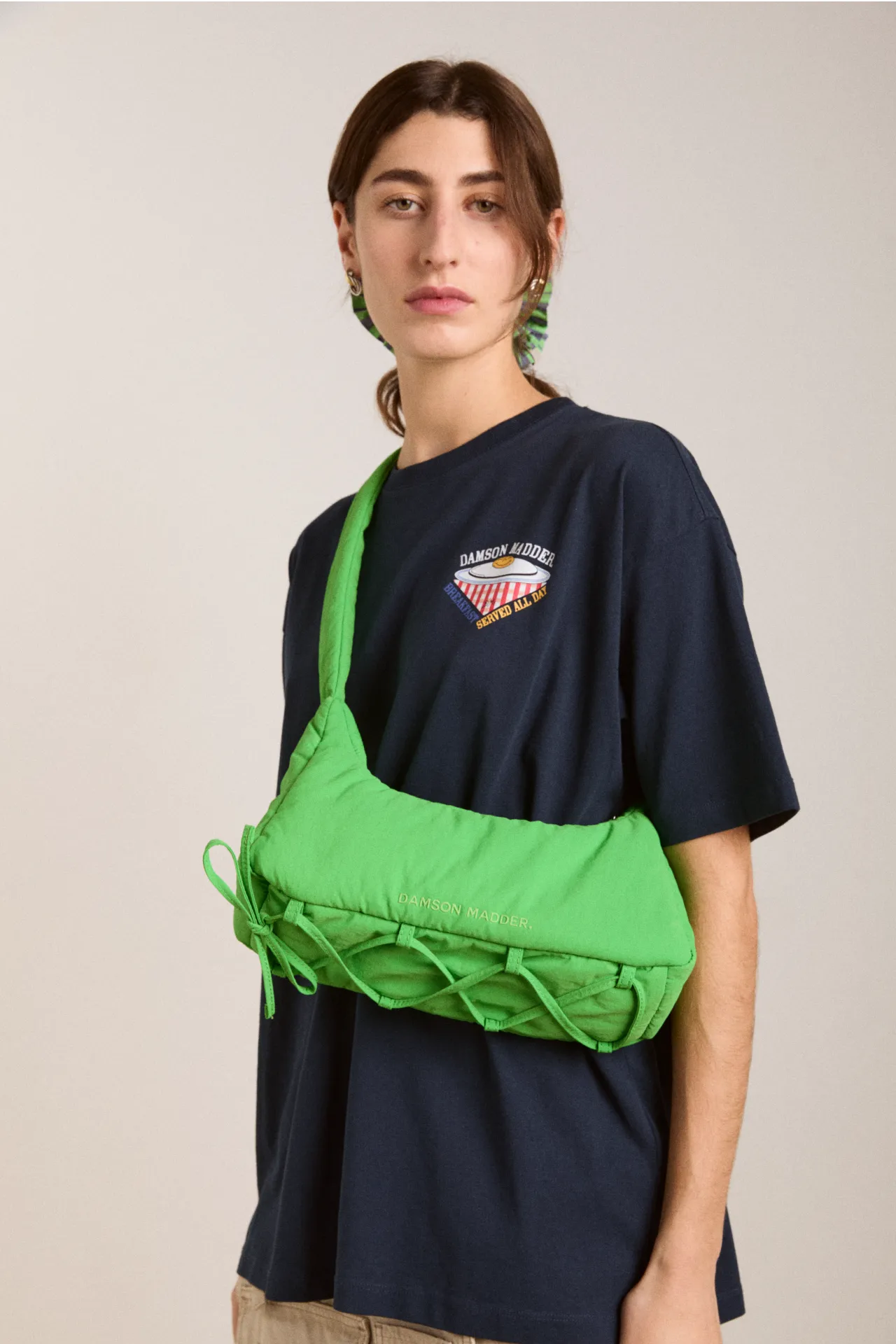 Puffy Saz Bag - Green sold by Damson Madder product image thumbnail 2
