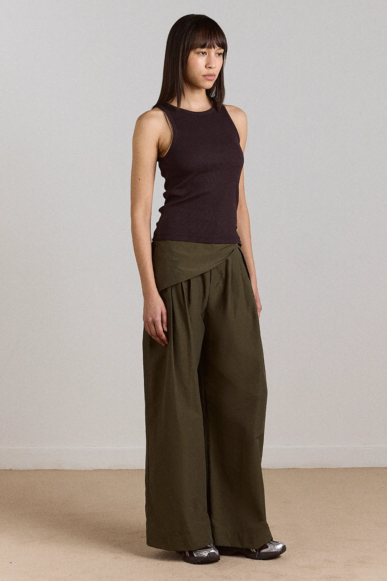Fabia Trouser - Khaki sold by Damson Madder product image thumbnail 3