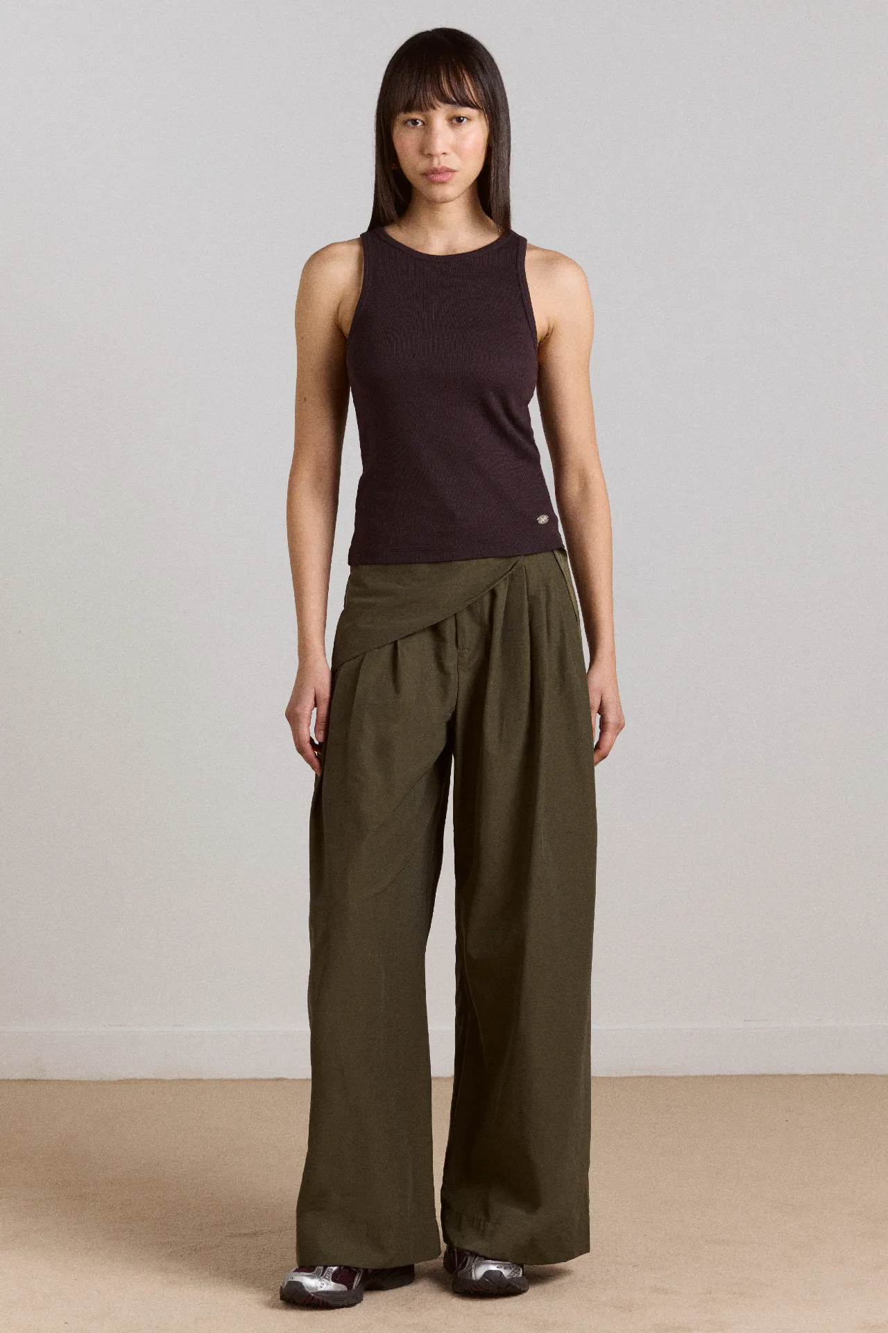 Fabia Trouser - Khaki sold by Damson Madder product image thumbnail 2