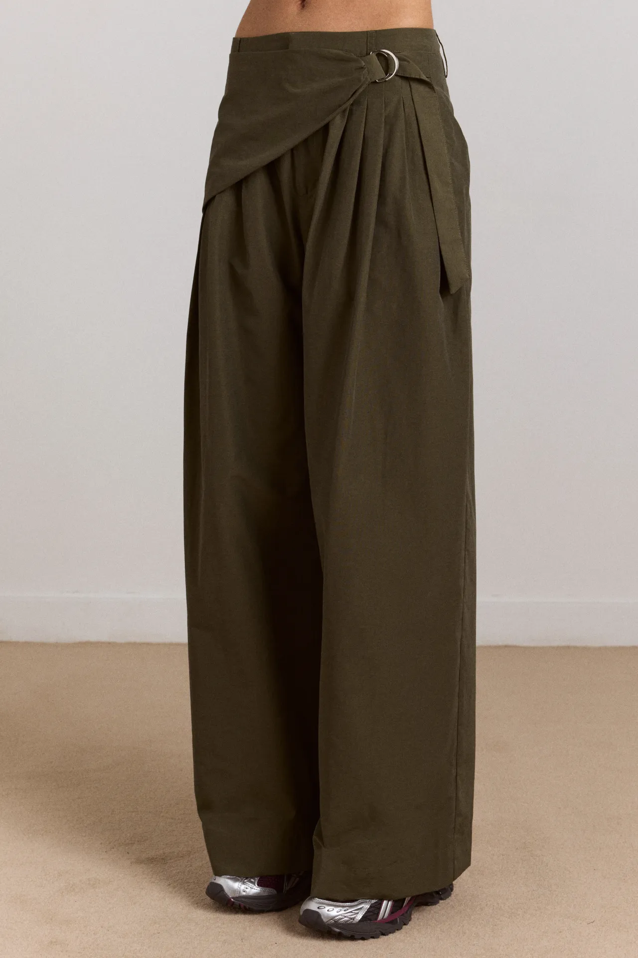 Fabia Trouser - Khaki sold by Damson Madder