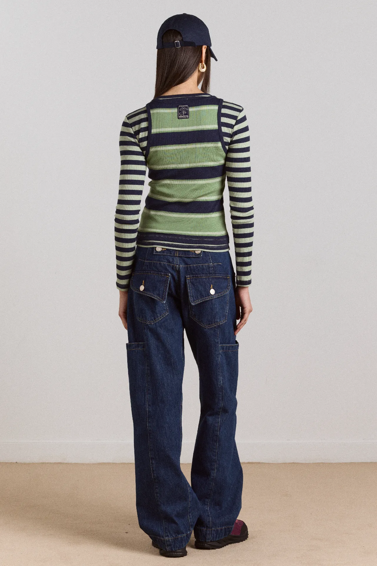 nina jean - authentic mid blue wash sold by Damson Madder product image thumbnail 5