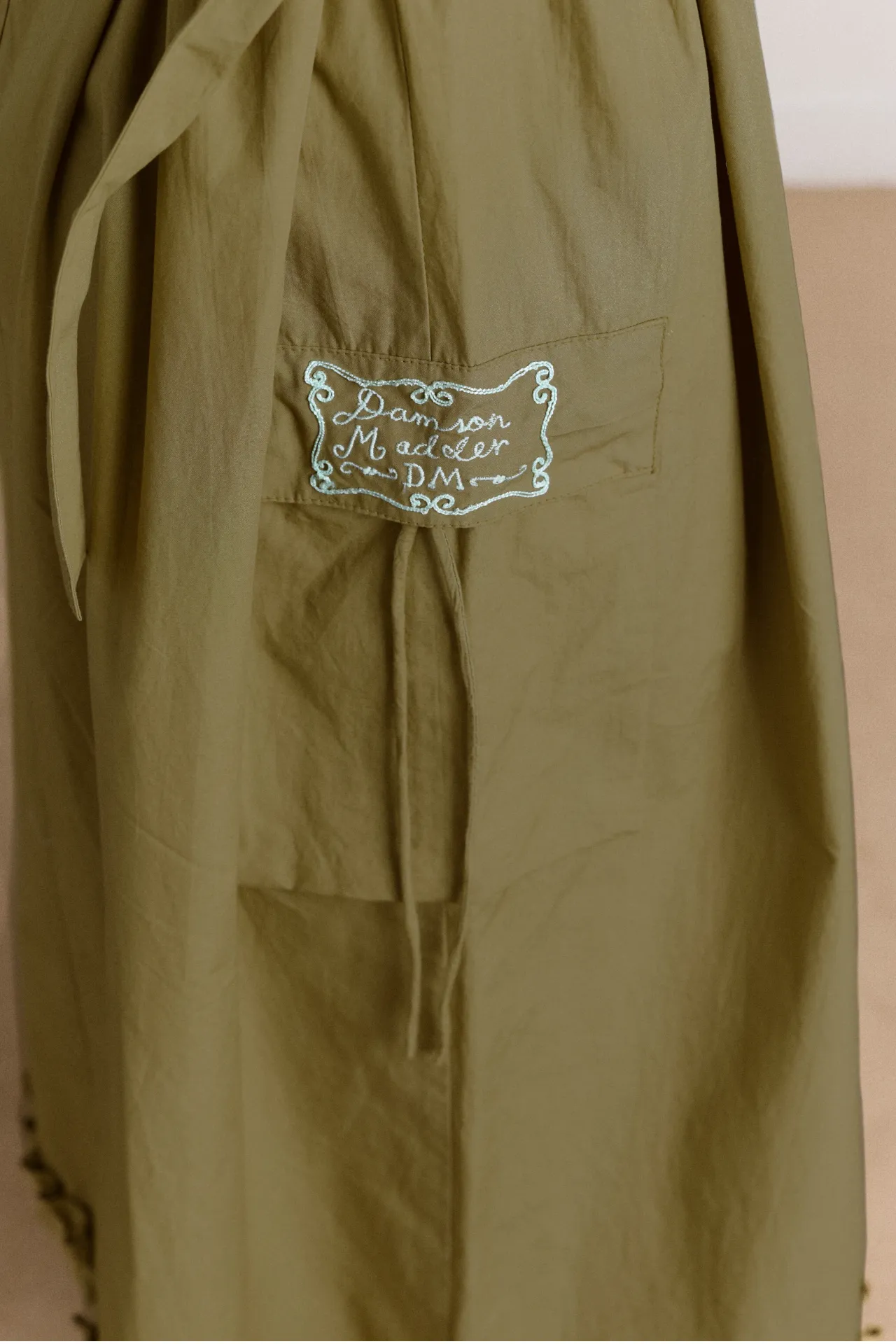 tate midi dress - olive sold by Damson Madder product image thumbnail 4