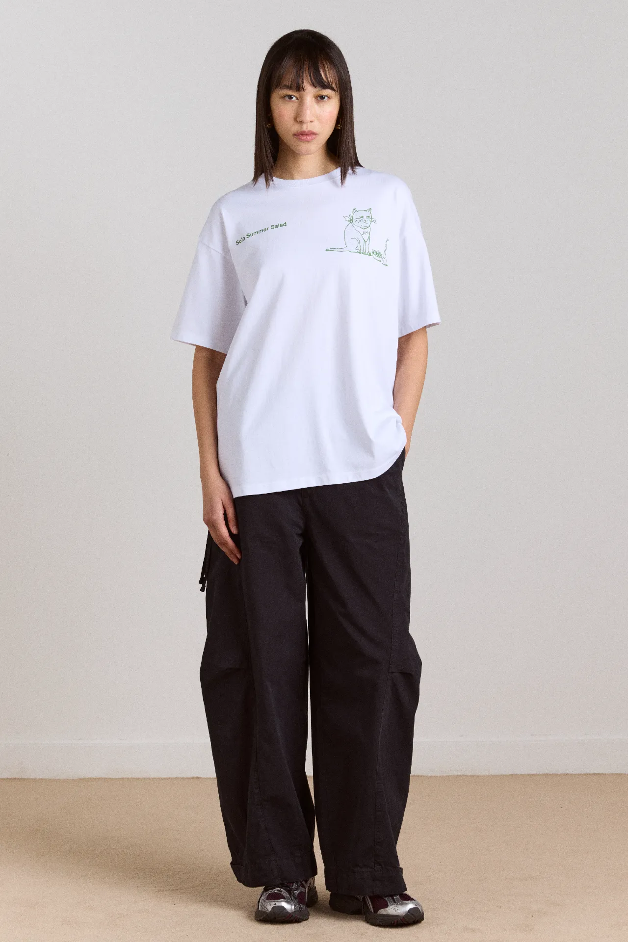 solo salad graphic tee - white sold by Damson Madder product image thumbnail 4