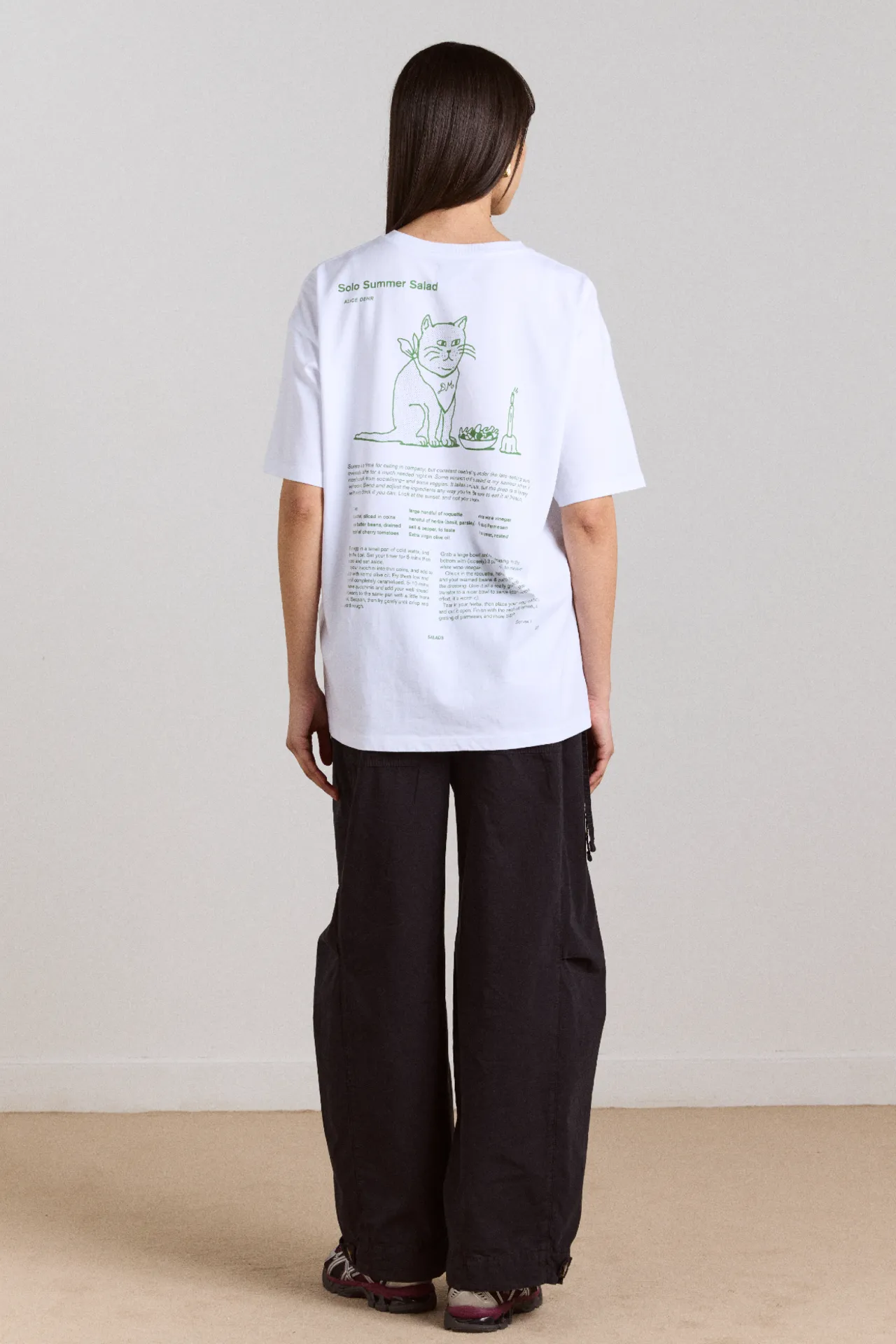 solo salad graphic tee - white sold by Damson Madder product image thumbnail 5