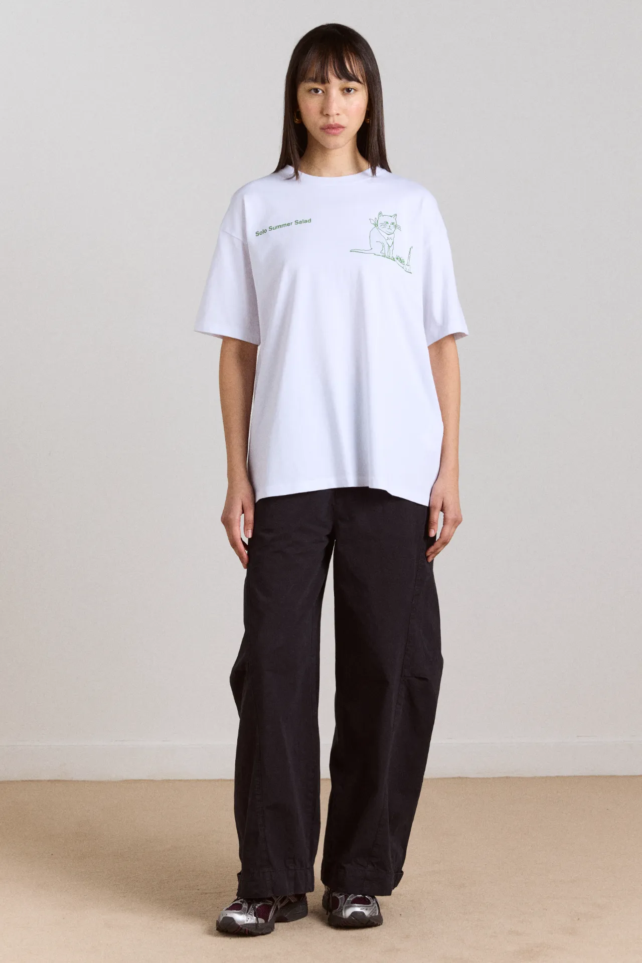 solo salad graphic tee - white sold by Damson Madder product image thumbnail 3