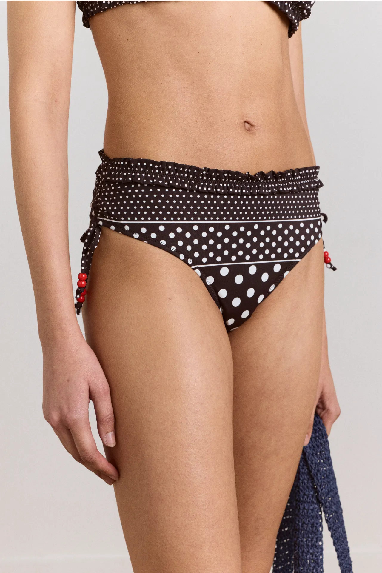 cove bikini bottom - spot stripe print sold by Damson Madder product image thumbnail 3