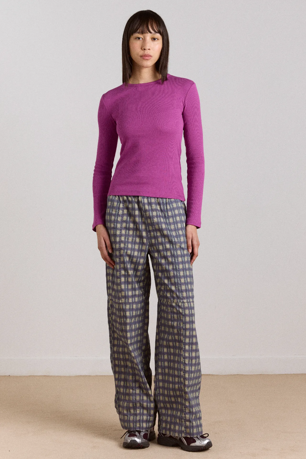 manon layered 2 in 1 top - choc/magenta sold by Damson Madder product image thumbnail 4