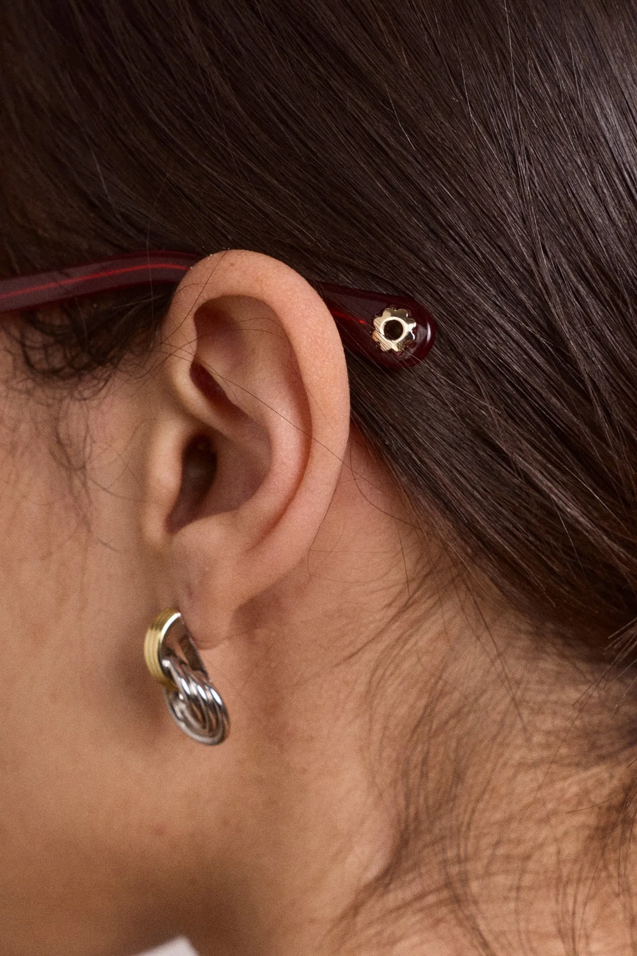 wavey temple sunglasses - crystal red sold by Damson Madder product image thumbnail 4