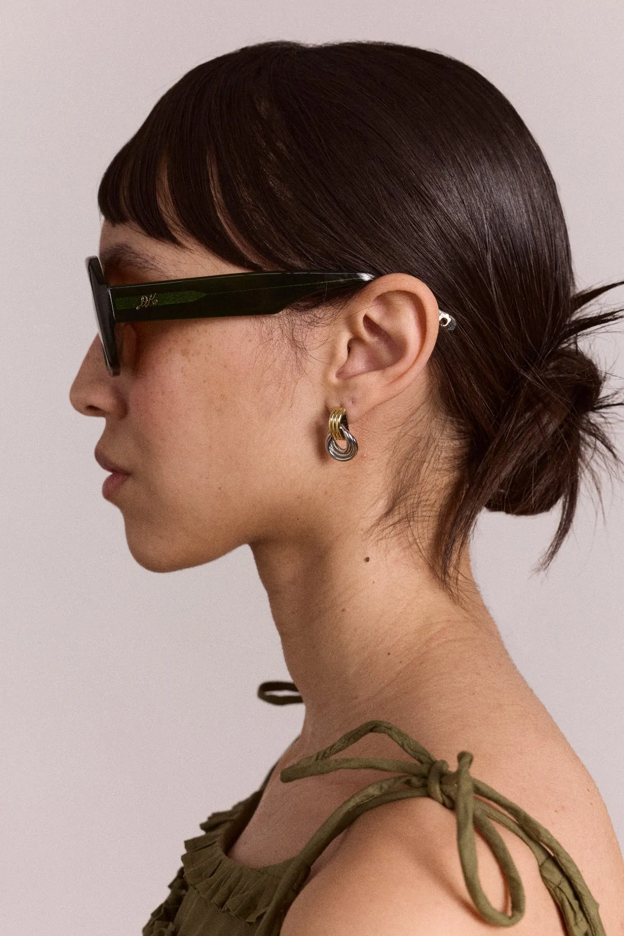 oversized aviator sunglasses - green sold by Damson Madder product image thumbnail 4