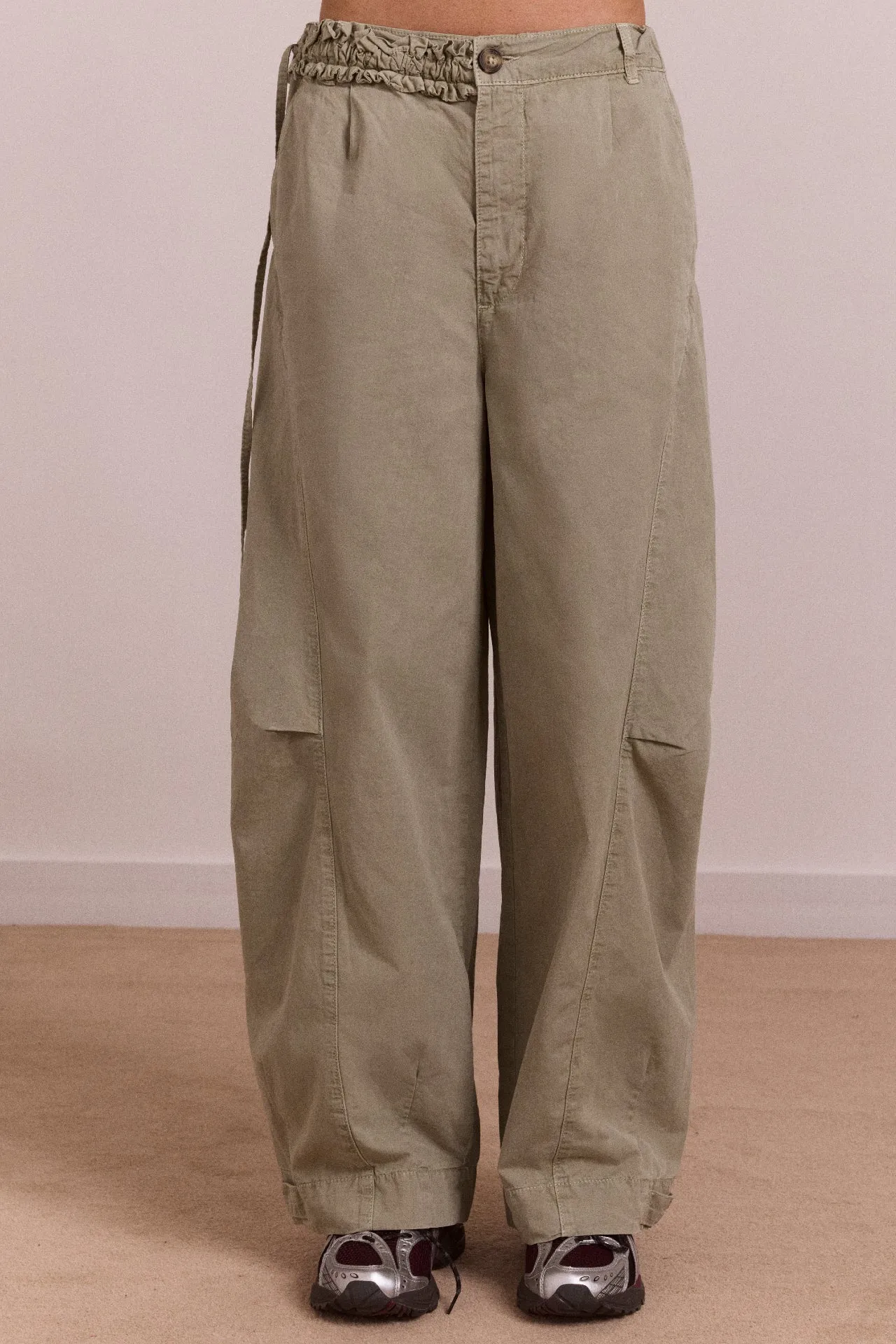 liv trouser - sage sold by Damson Madder