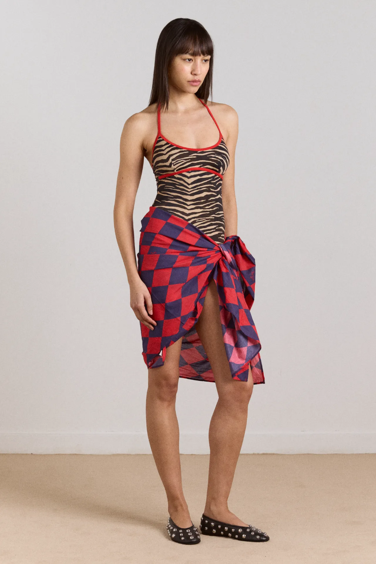 sarong - harlequin print sold by Damson Madder product image thumbnail 3