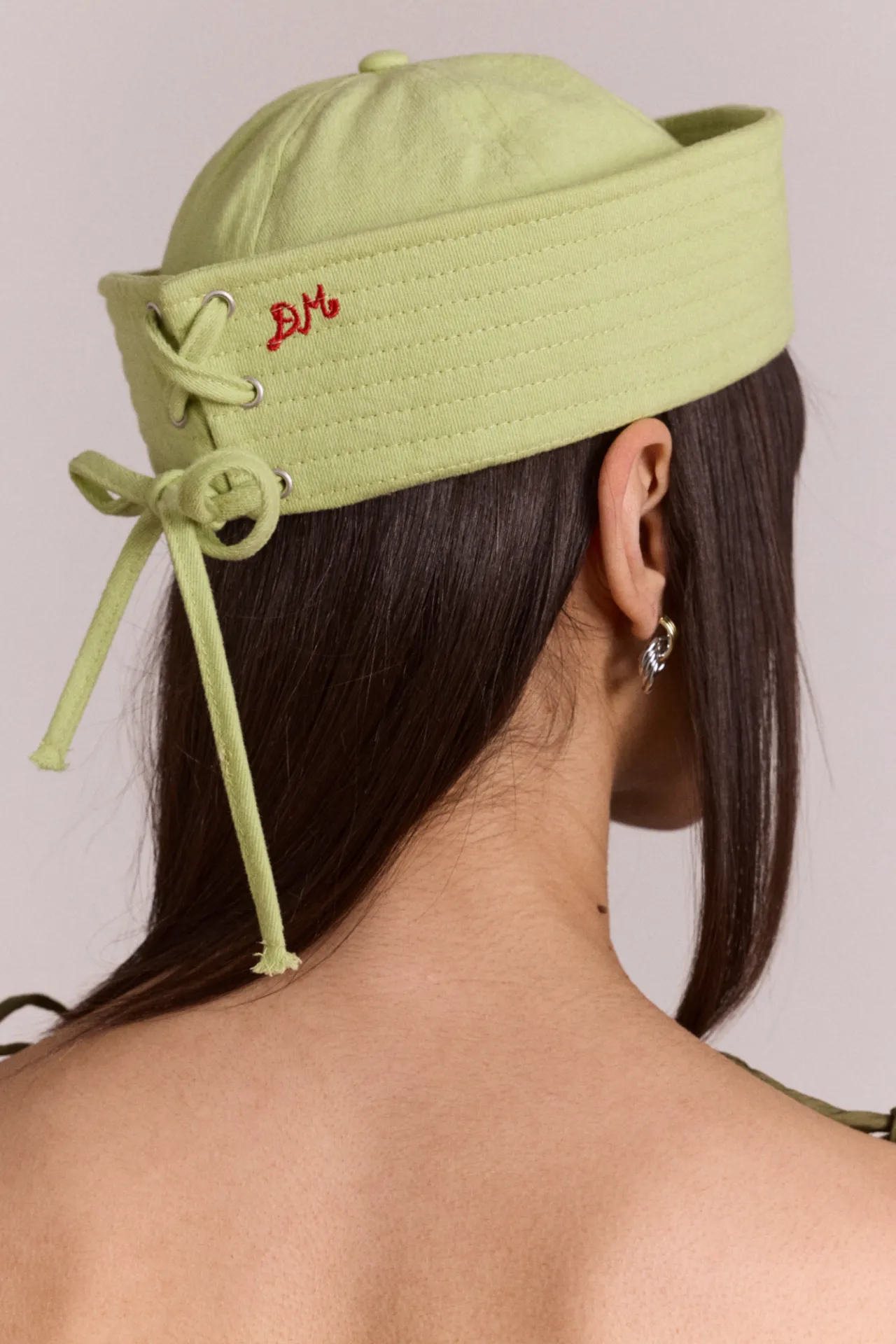 cotton sailor hat - apple sold by Damson Madder product image thumbnail 4