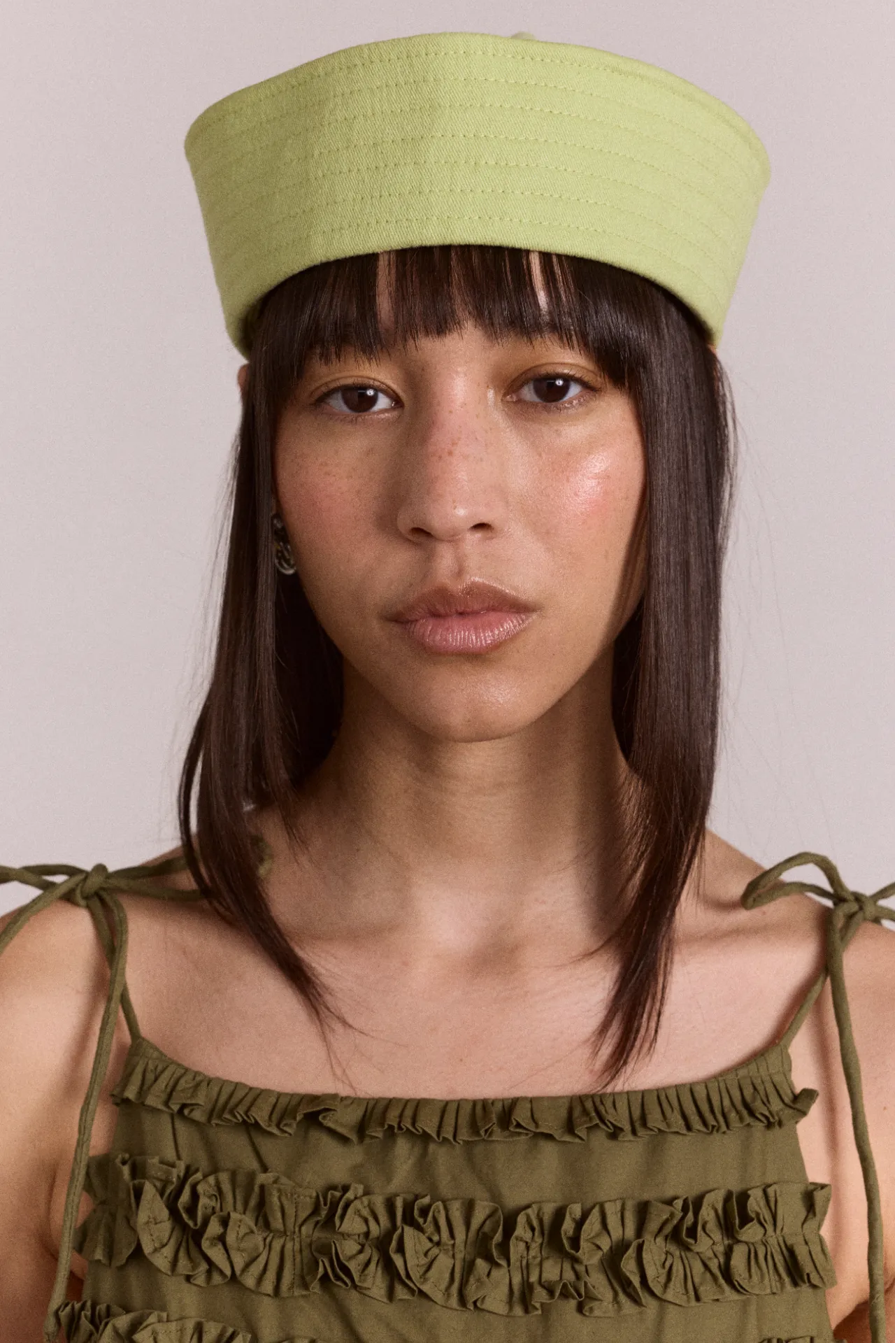 cotton sailor hat - apple sold by Damson Madder product image thumbnail 3