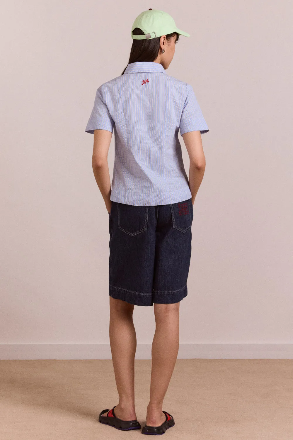 ebba shirt - mini blue stripe sold by Damson Madder product image thumbnail 4
