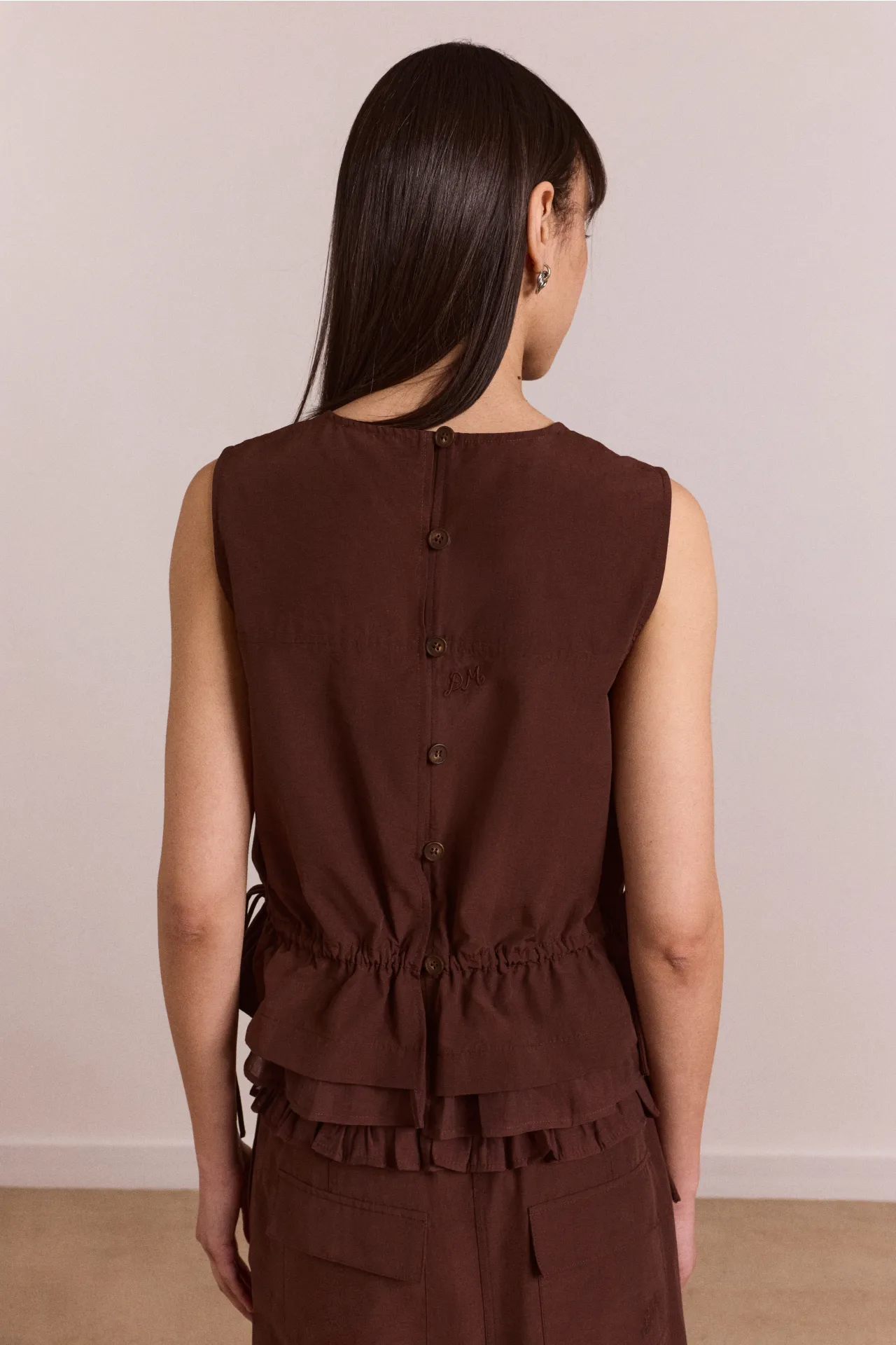 ailani blouse - choc sold by Damson Madder product image thumbnail 5