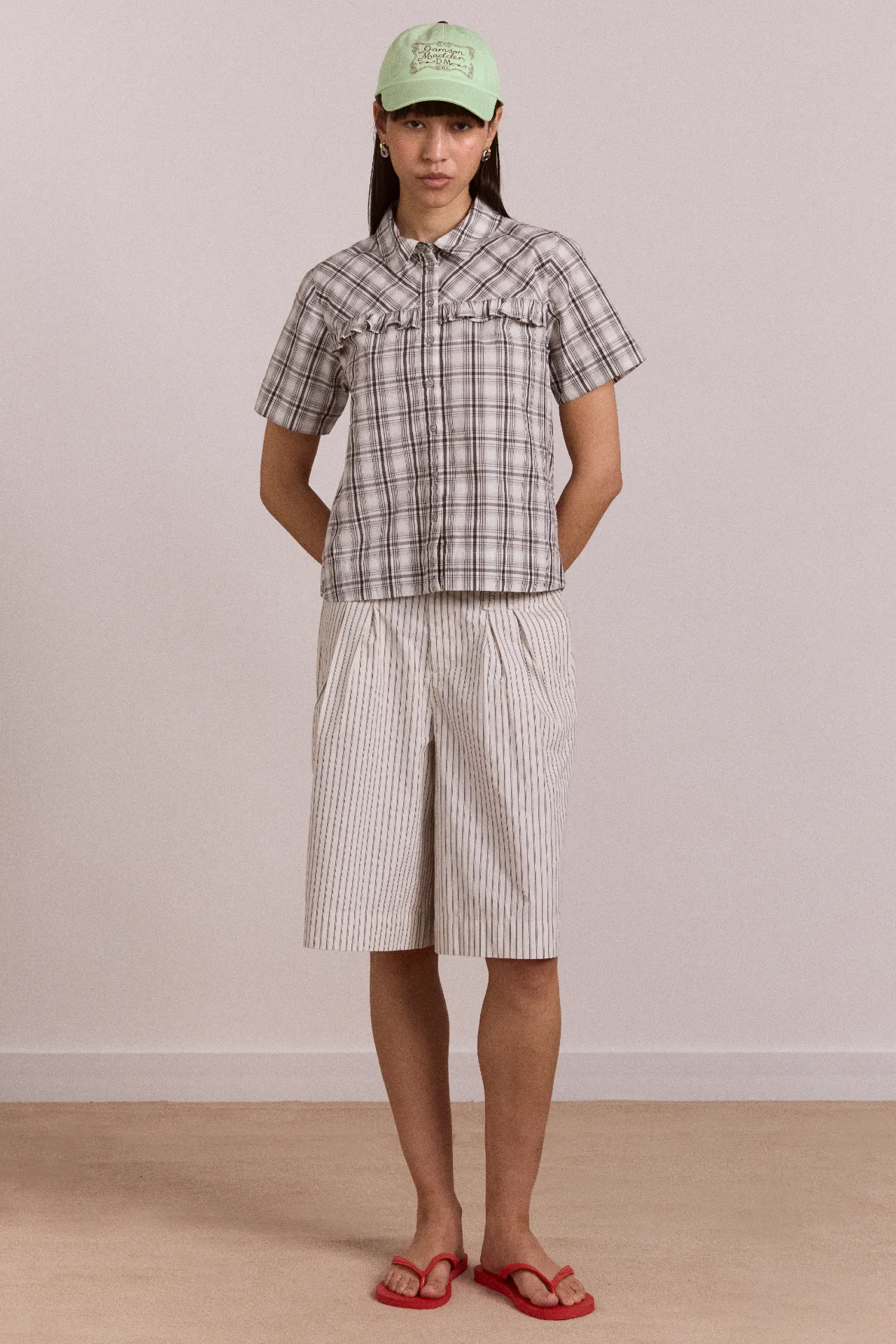 ambrosia shorts - stripe sold by Damson Madder product image thumbnail 3