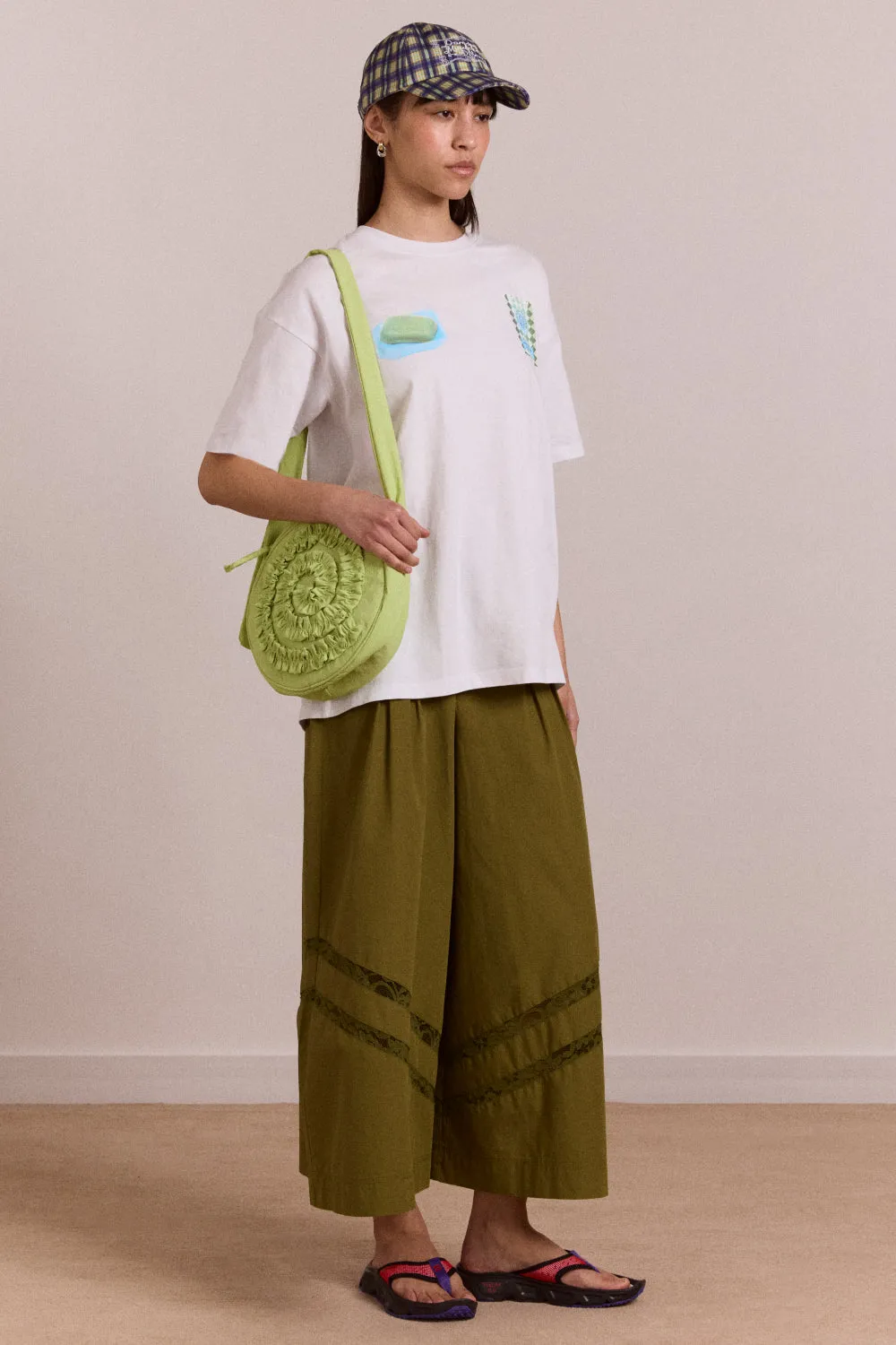 rae circle swirl bag - celery sold by Damson Madder product image thumbnail 3