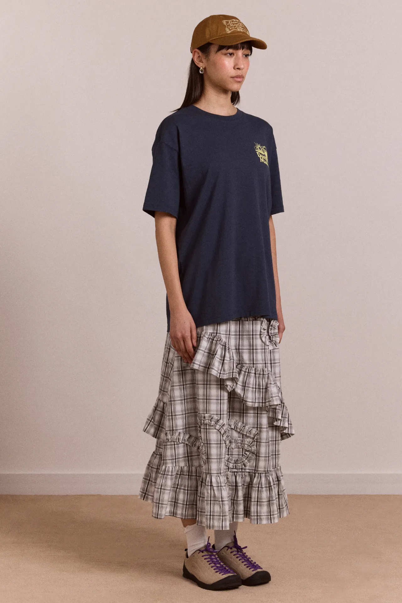 miraculous garden - navy t-shirt sold by Damson Madder product image thumbnail 3