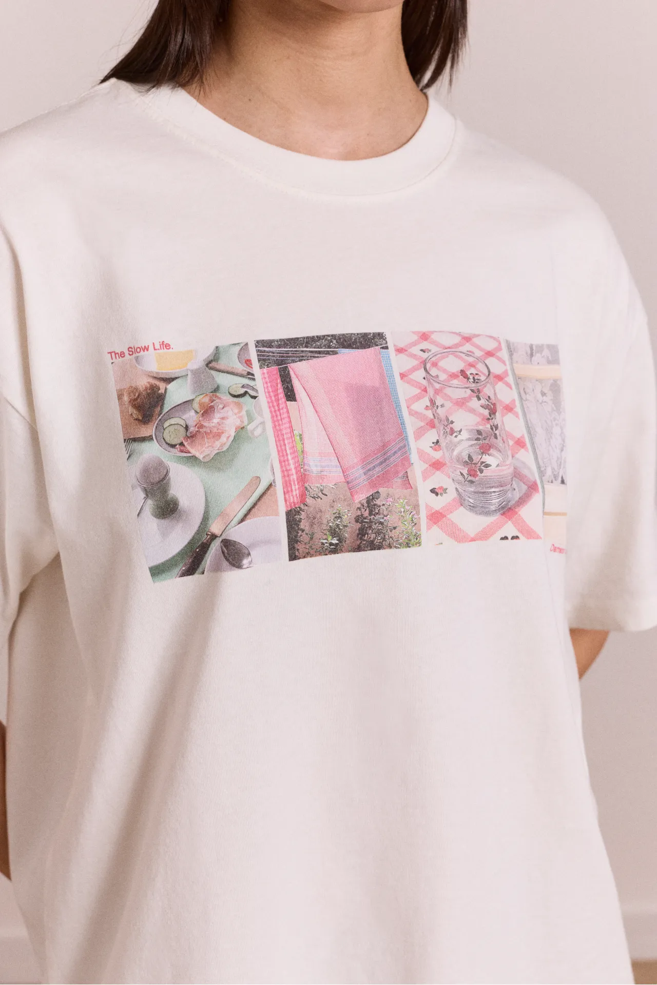 slow life crossword graphic tee - ecru sold by Damson Madder product image thumbnail 5