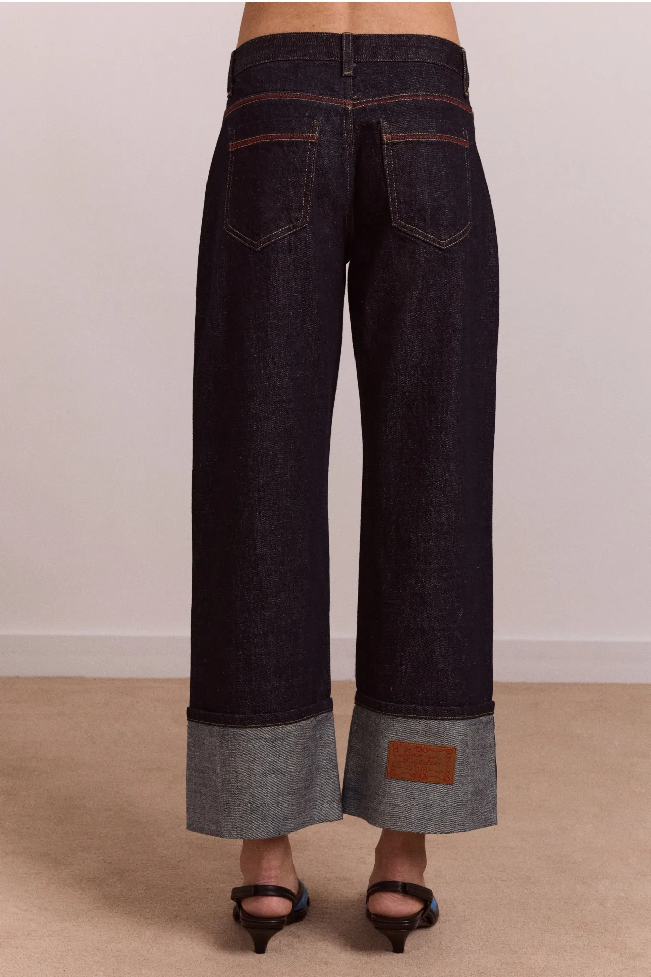 straight leg montana turn up jean -indigo selvedge sold by Damson Madder product image thumbnail 4