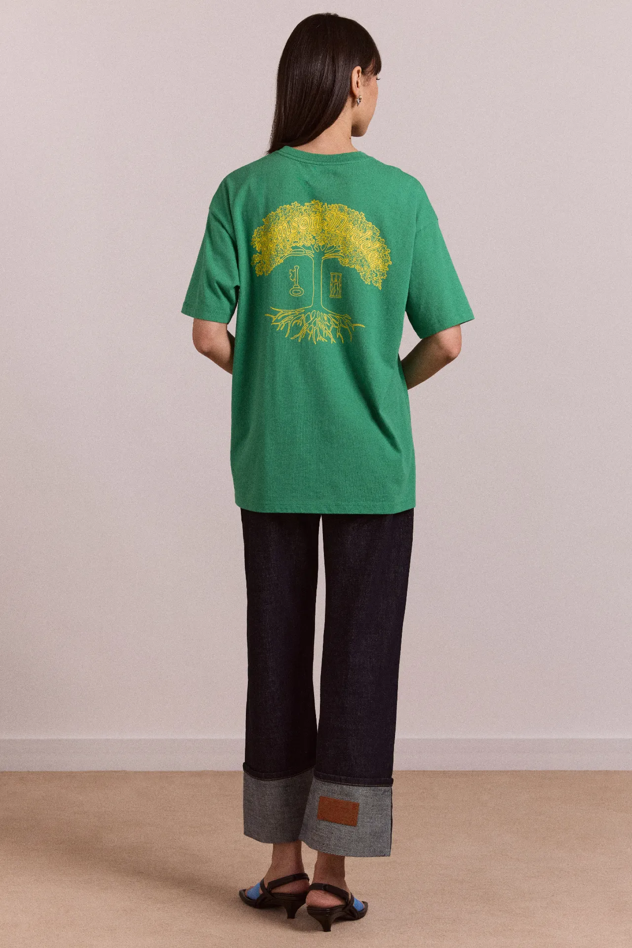 straight leg montana turn up jean -indigo selvedge sold by Damson Madder product image thumbnail 3