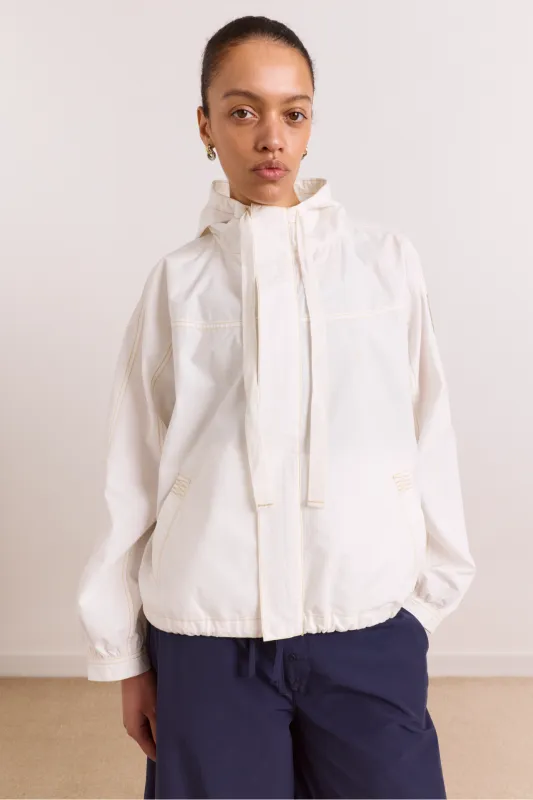 pre-order blake hooded jacket - ecru made by Damson Madder