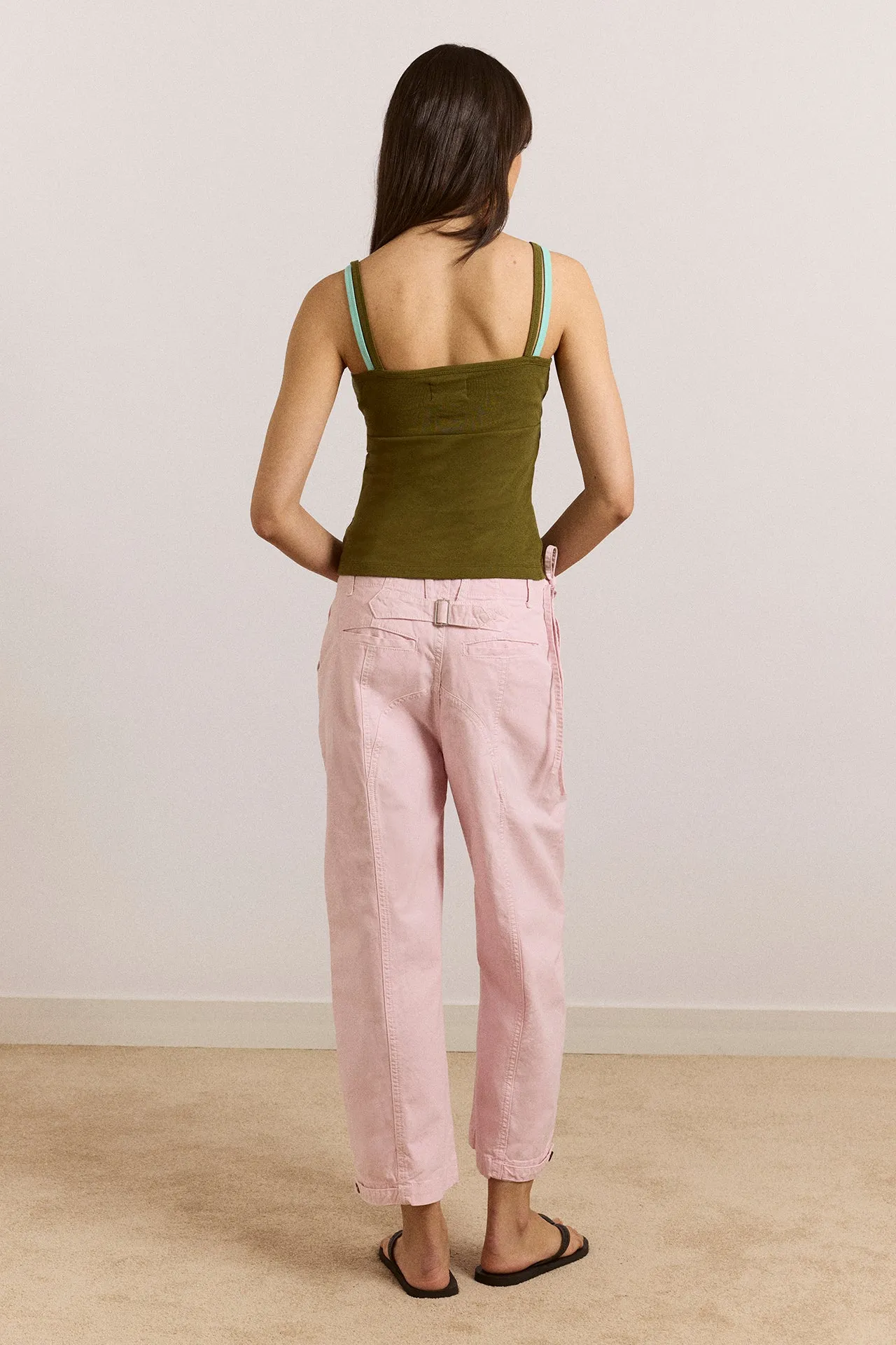 Britt Layered Cami - Green sold by Damson Madder product image thumbnail 3