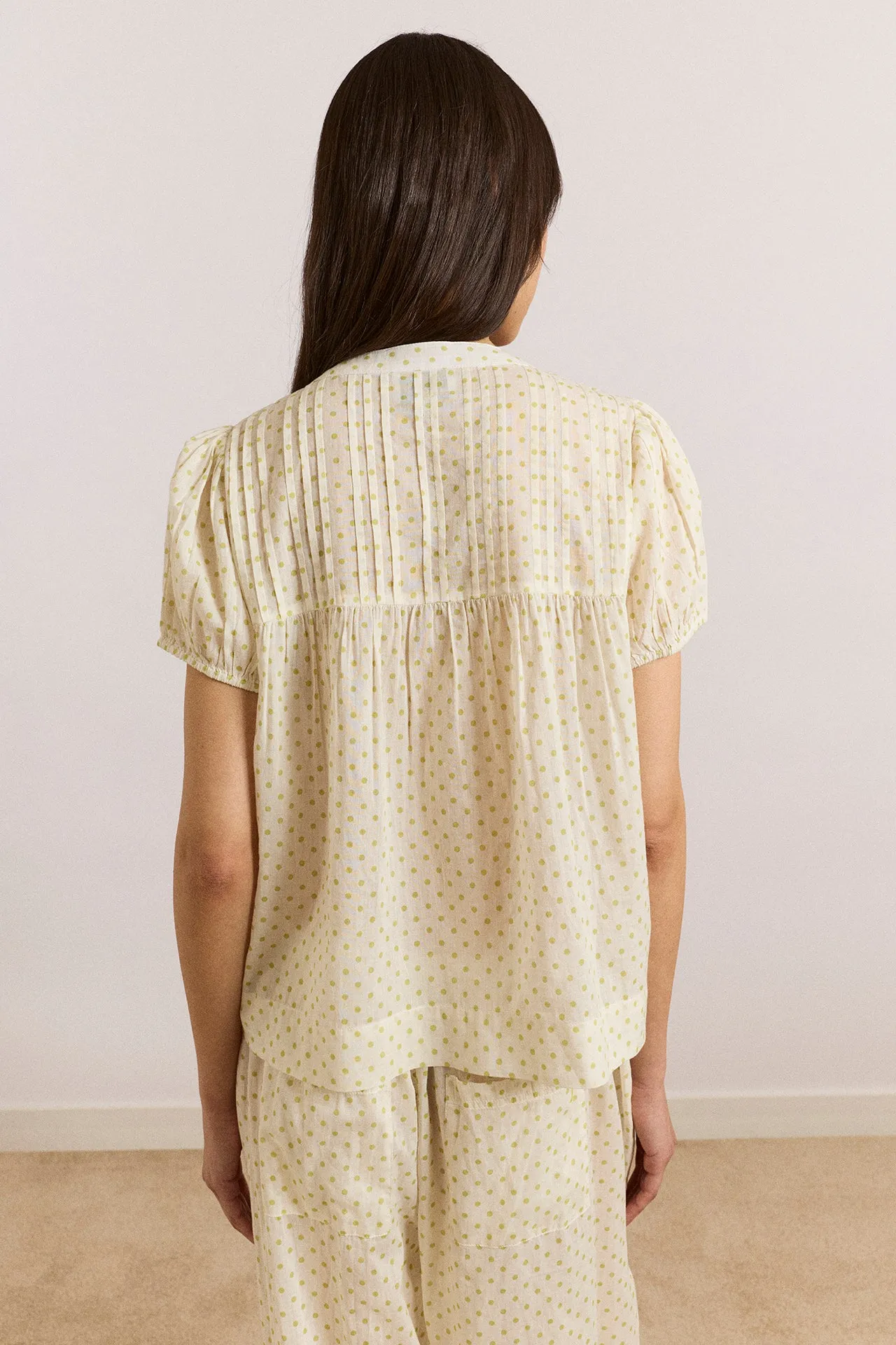 Meadow Top - Lime Spot sold by Damson Madder product image thumbnail 5