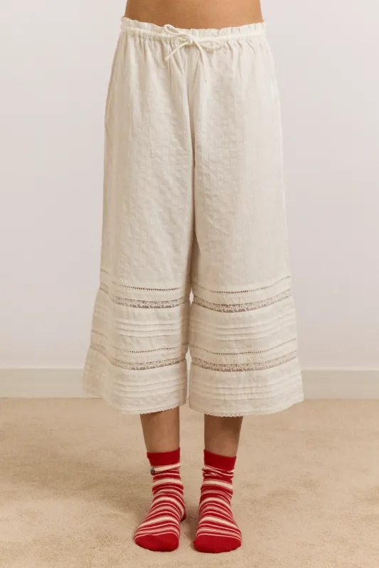 Elodie Trouser - White made by Damson Madder