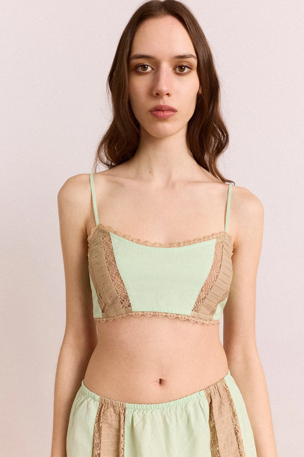 Addison Lace Bralette - Mint sold by Damson Madder product image thumbnail 2