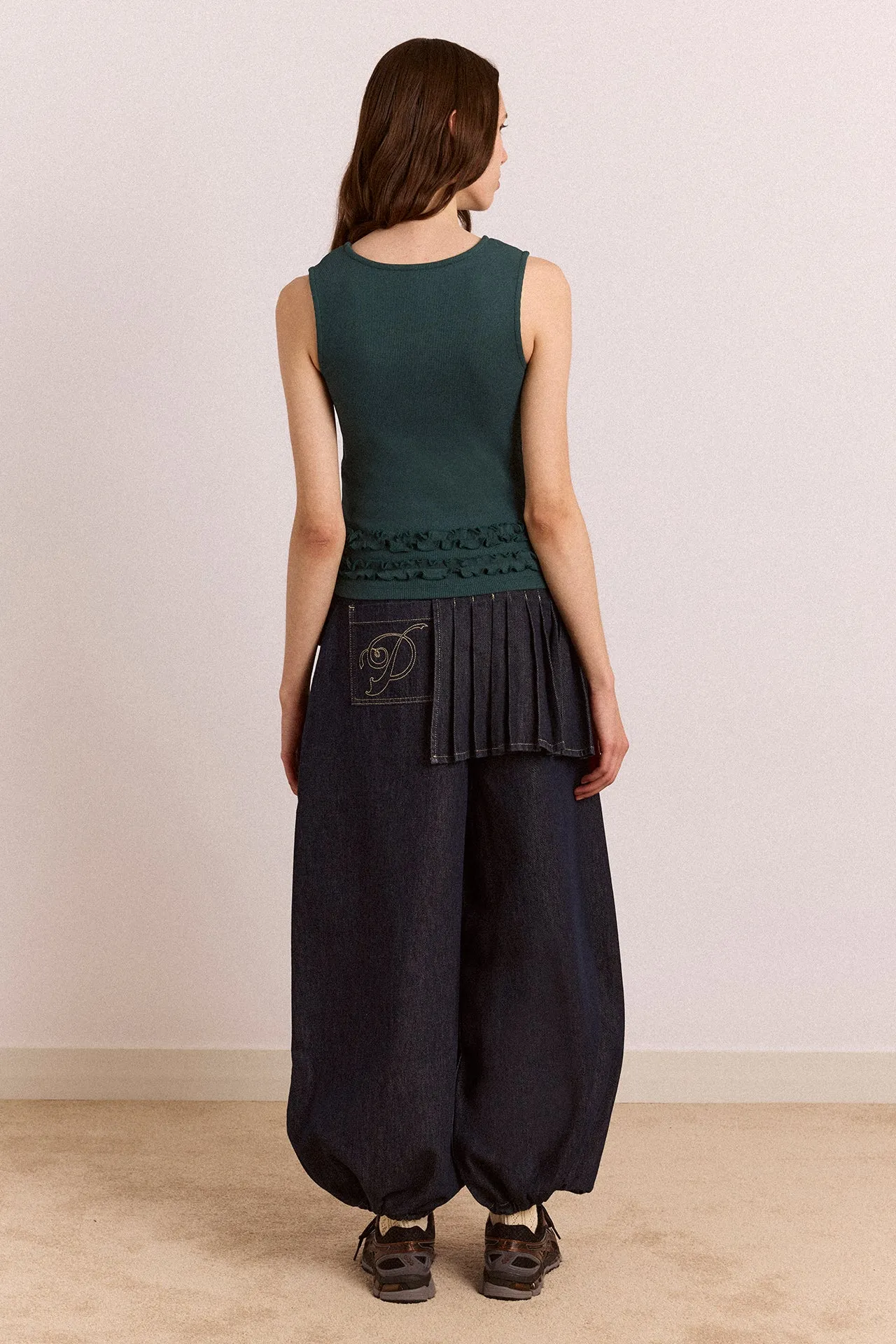 Ember Tank - Green sold by Damson Madder product image thumbnail 5