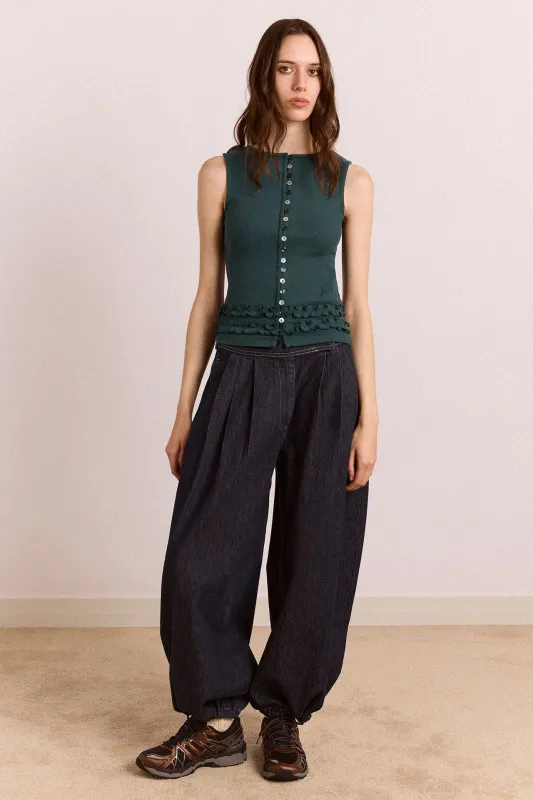 Ember Tank - Green made by Damson Madder