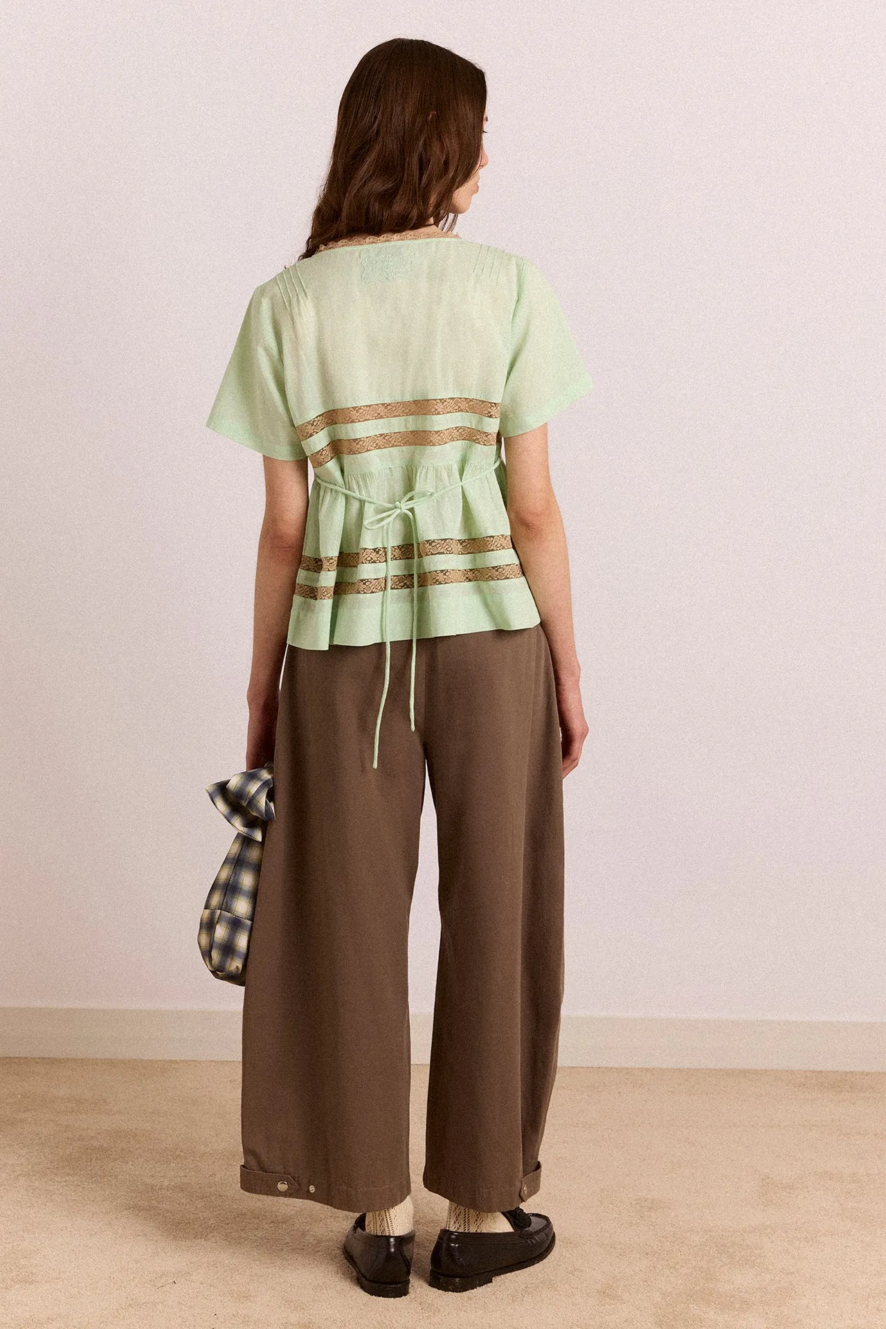 Tilda Lace Blouse - Mint sold by Damson Madder product image thumbnail 3