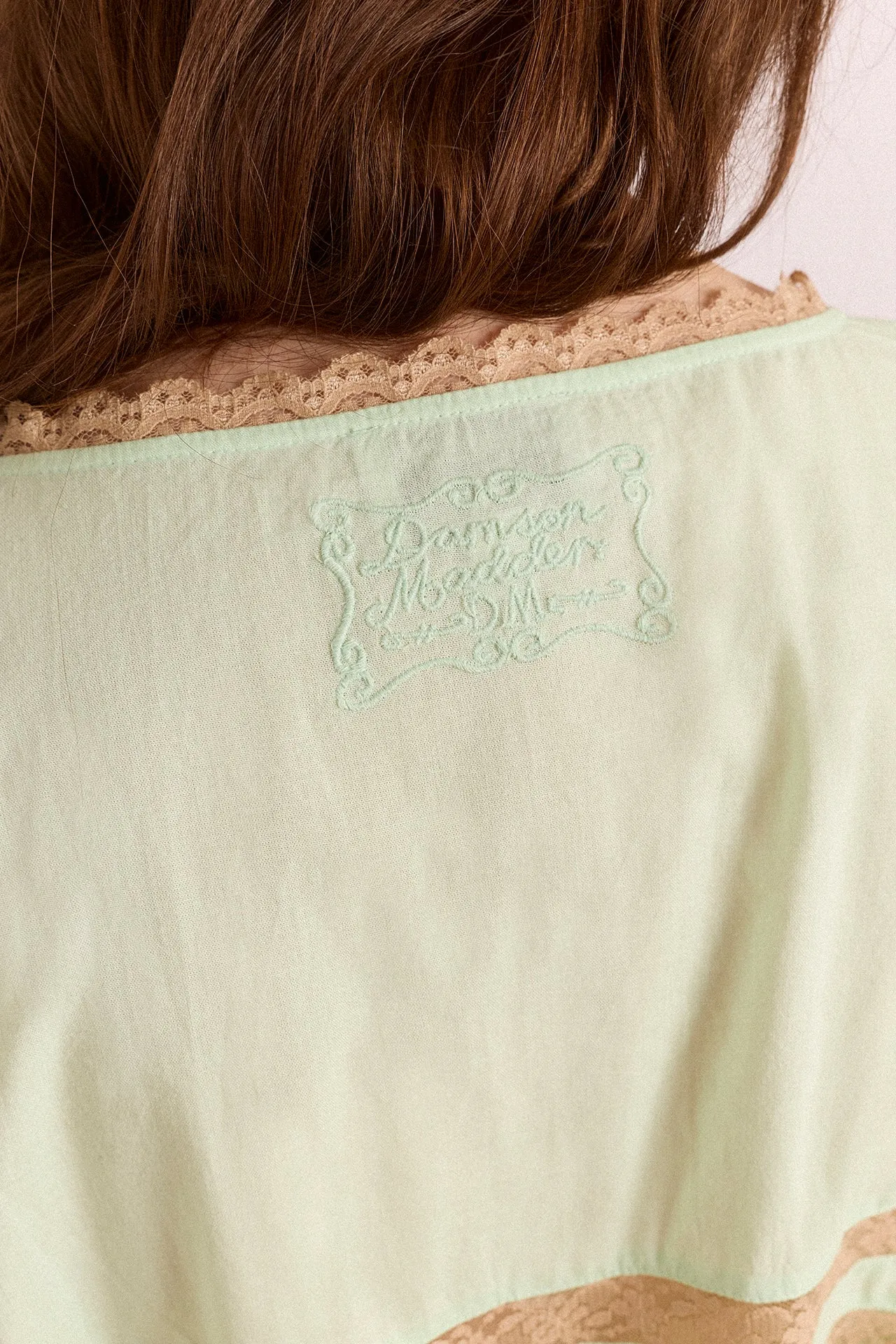 Tilda Lace Blouse - Mint sold by Damson Madder product image thumbnail 5