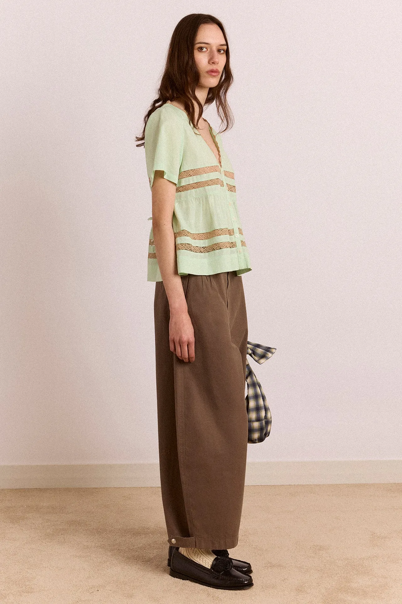 Tilda Lace Blouse - Mint sold by Damson Madder product image thumbnail 2