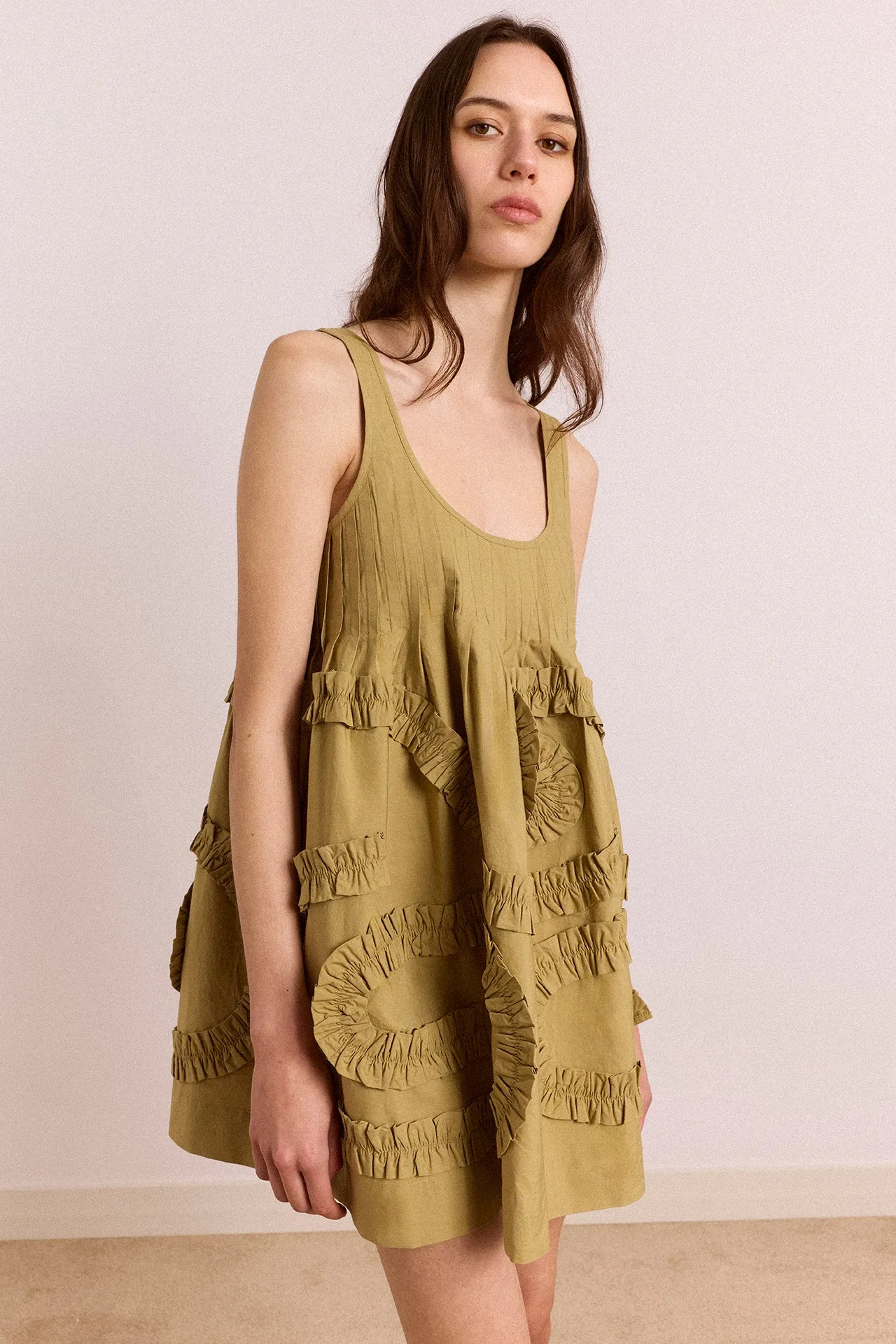 Stella Mini Dress - Green sold by Damson Madder product image thumbnail 2