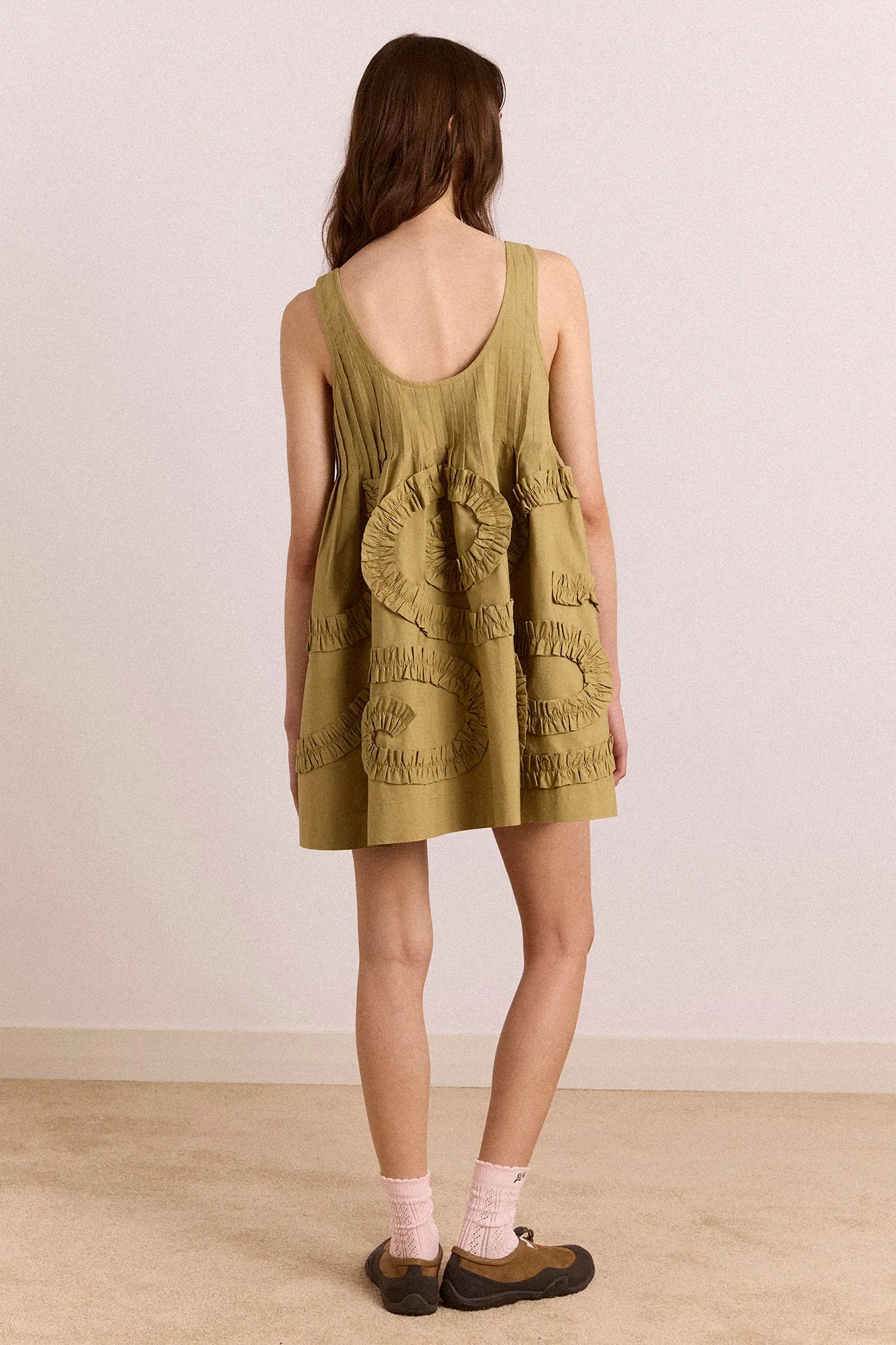 Stella Mini Dress - Green sold by Damson Madder product image thumbnail 4