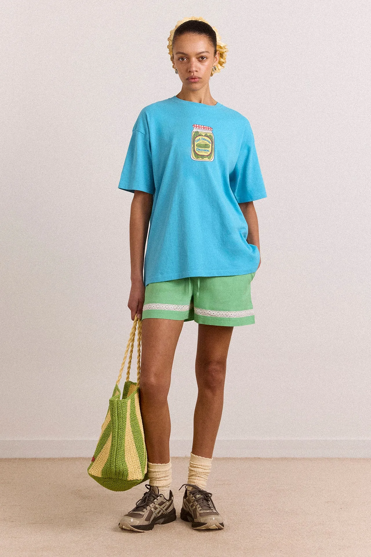 Snack Plate Graphic Tee - Blue sold by Damson Madder product image thumbnail 4