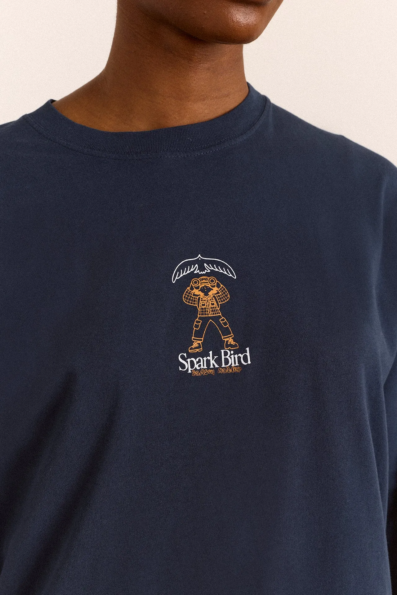 Gone Rambling Long Sleeve Graphic Tee - Blue sold by Damson Madder product image thumbnail 5