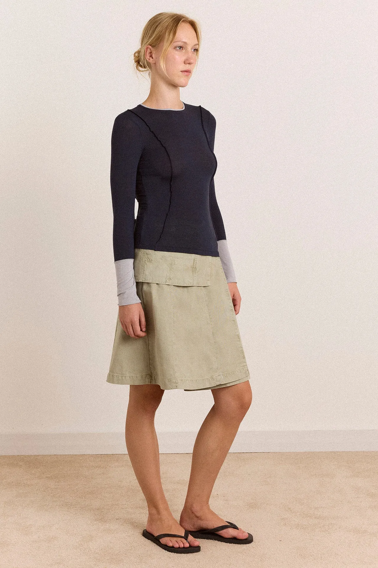 Maven Sheer Top - Navy sold by Damson Madder product image thumbnail 3