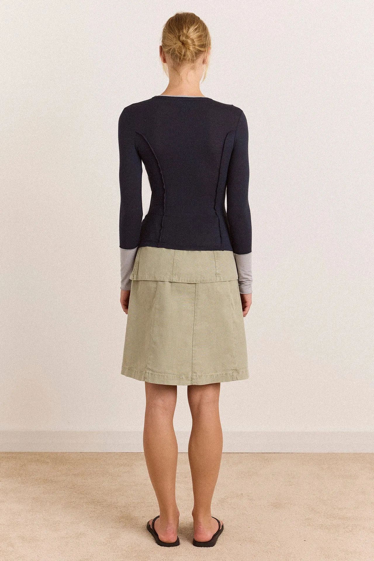 Maven Sheer Top - Navy sold by Damson Madder product image thumbnail 4