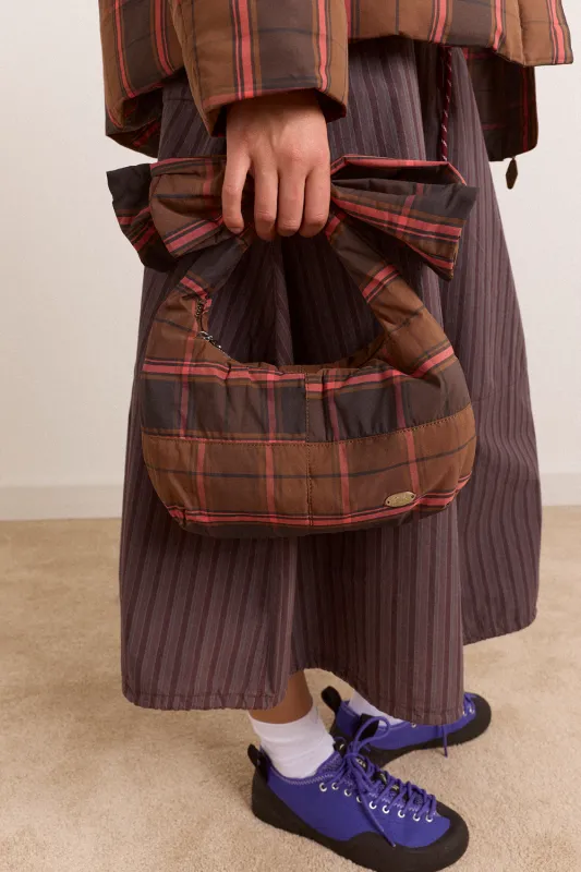 Roo Bow Tie Bag - Rigel Check made by Damson Madder