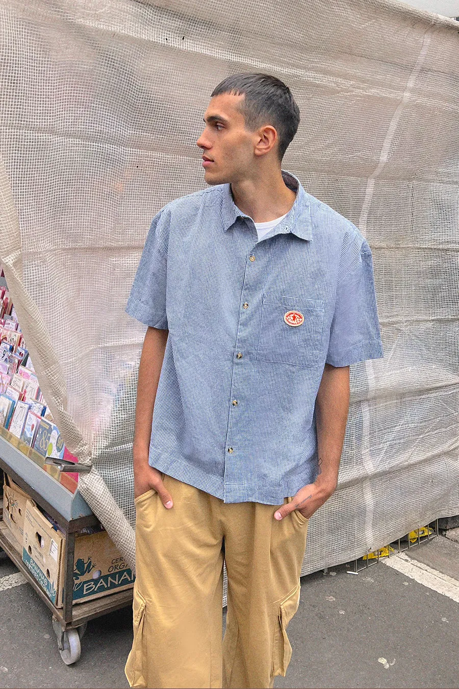 mini check shirt sold by Damson Madder product image thumbnail 3