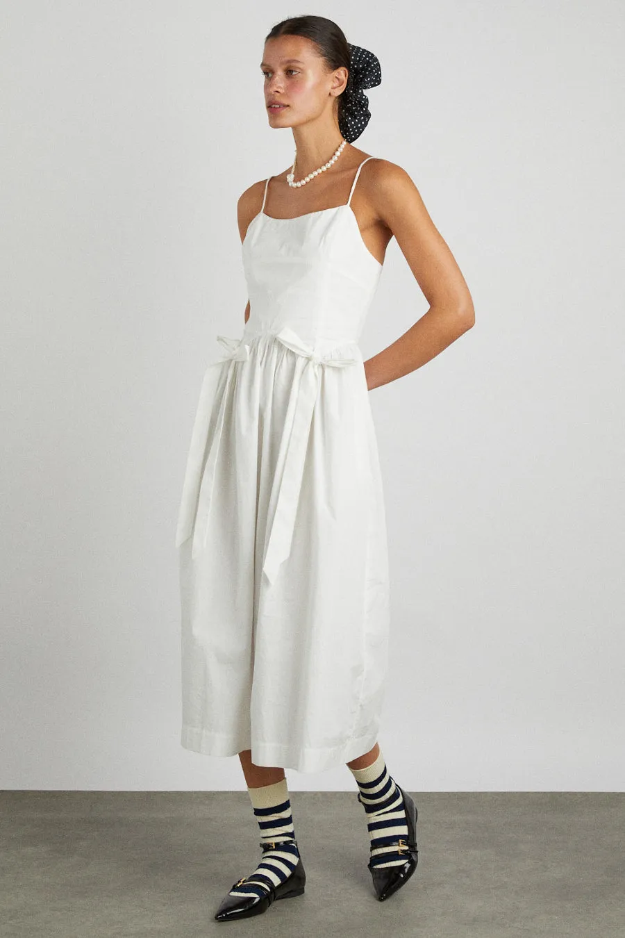 penelope apron dress - white sold by Damson Madder product image thumbnail 3