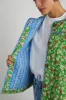 macy quilted jacket - green floral sold by Damson Madder