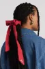 cotton hair bow - red sold by Damson Madder