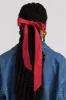 cotton hair bow - red sold by Damson Madder