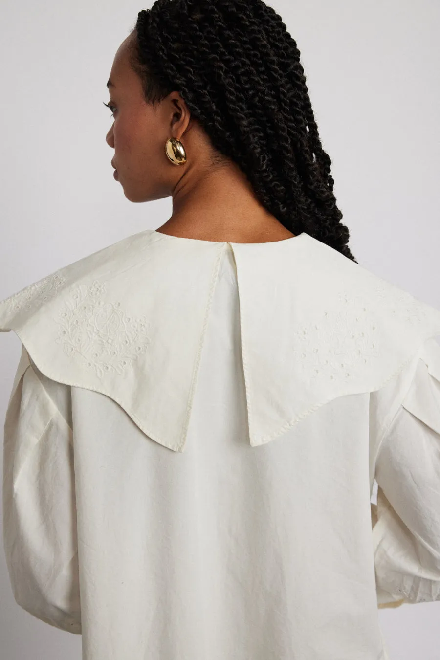romeo embroidered blouse - white sold by Damson Madder product image thumbnail 4